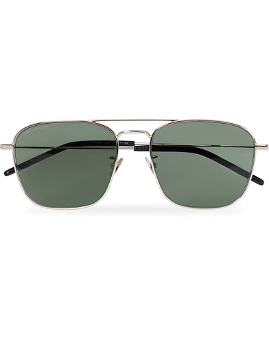 Herre | Pilotsolbriller | Saint Laurent | SL 309 Sunglasses Silver/Green