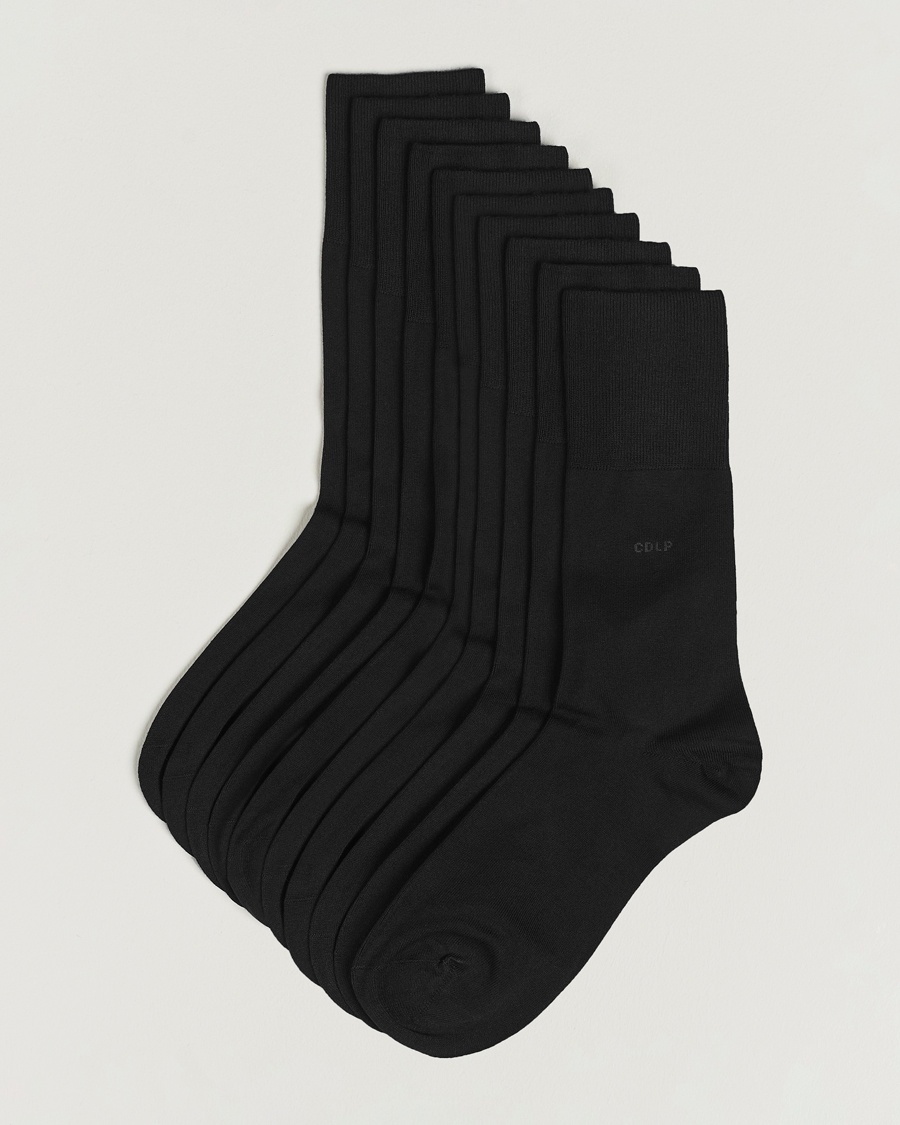 CDLP 10-Pack Bamboo Socks Black – Sort