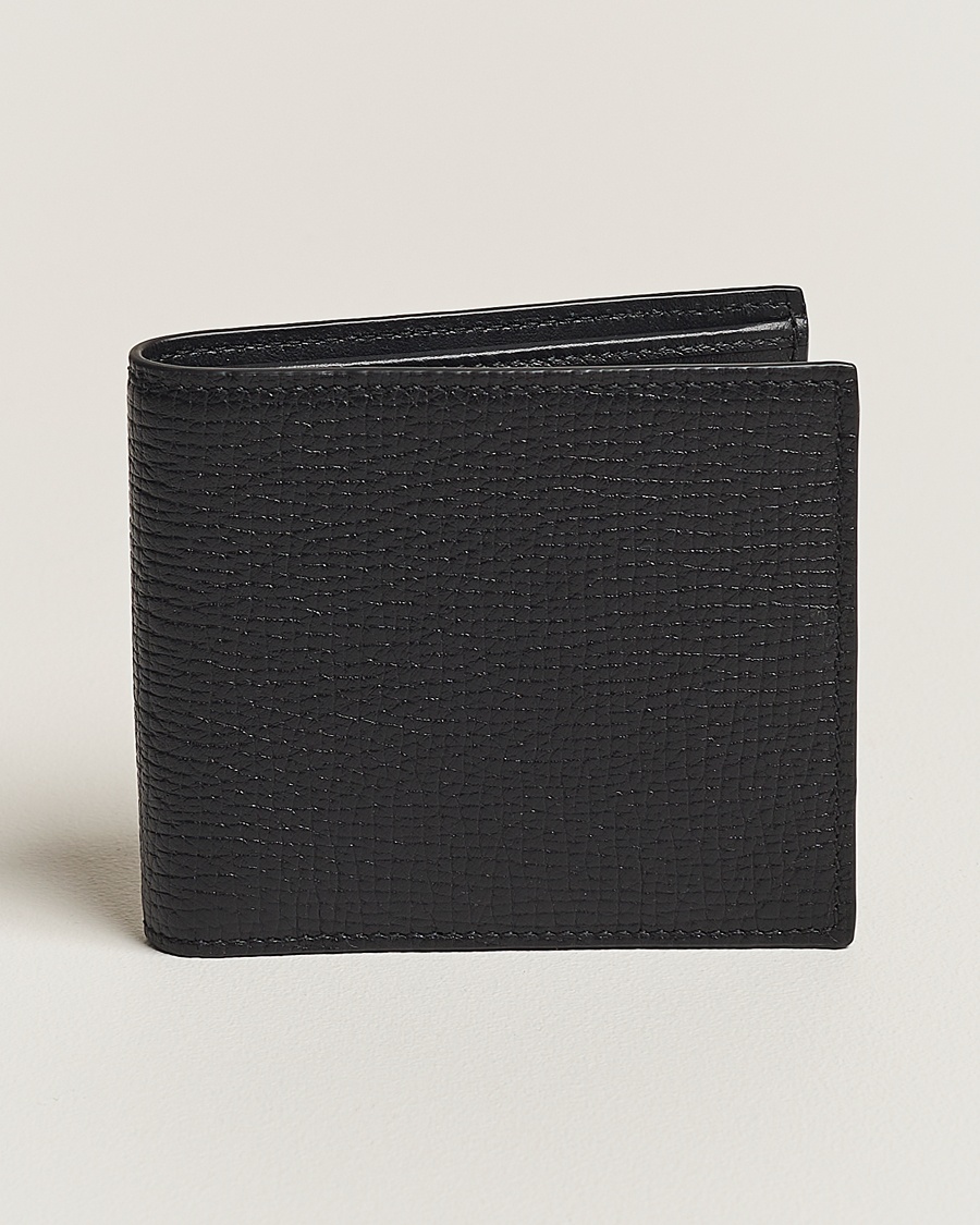 Smythson Ludlow 6 Card Wallet Black – Sort