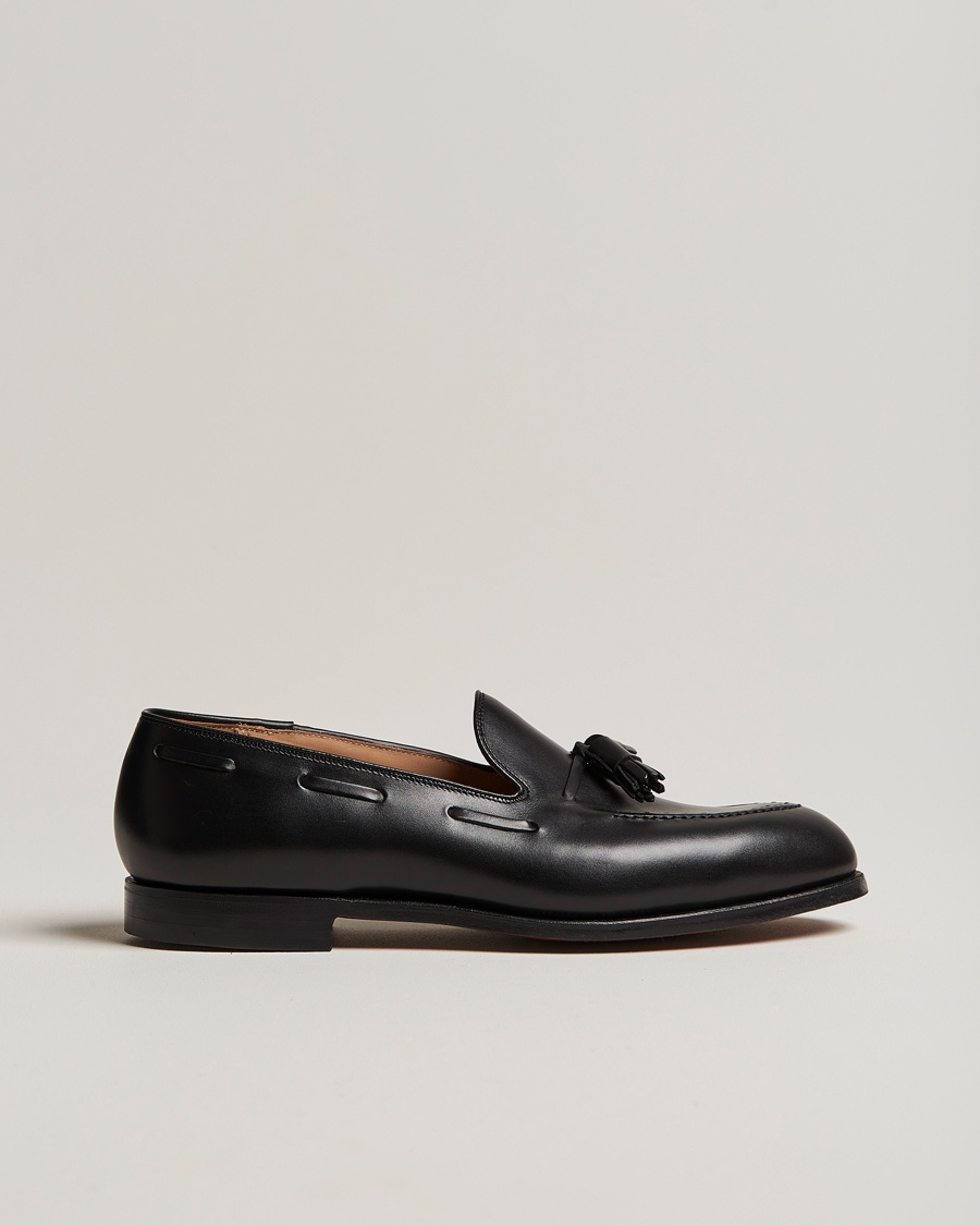 Crockett & Jones Cavendish 2 Tassel Loafer Black Calf – Sort
