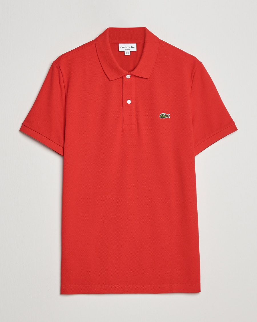 Herre | | Lacoste | Slim Fit Polo Piké Red