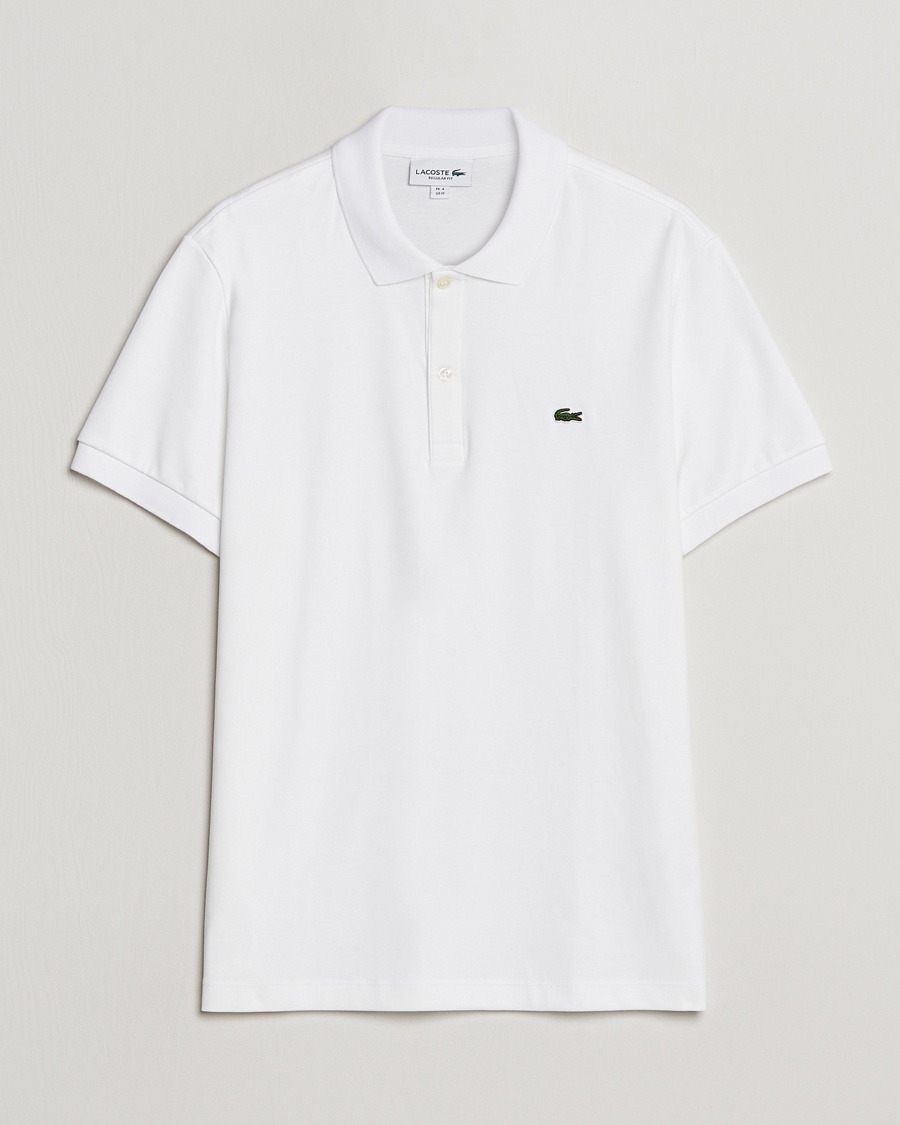 Lacoste Pima Interlock Piké White – Hvid
