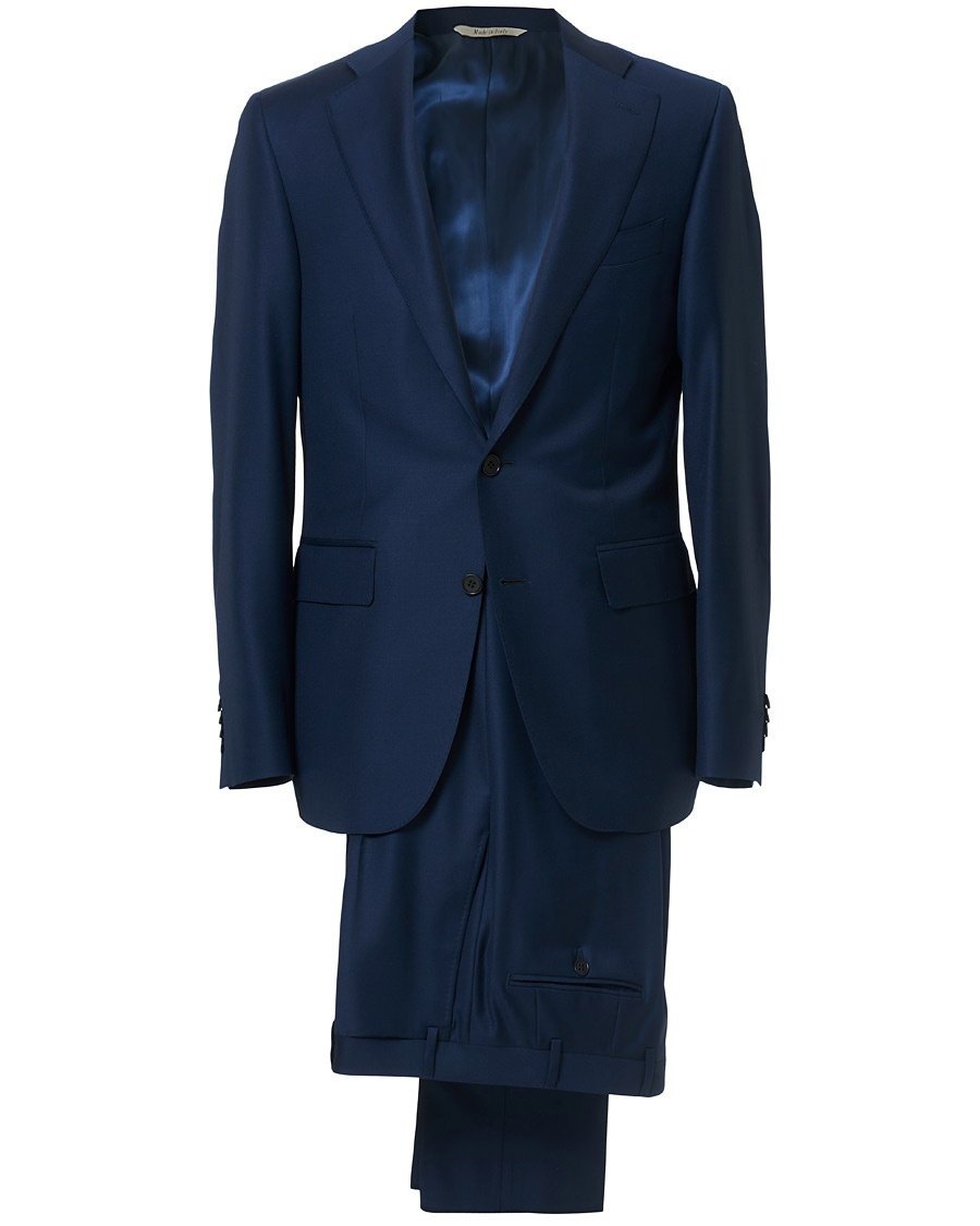 Herre | | Canali | Capri Wool Suit Navy