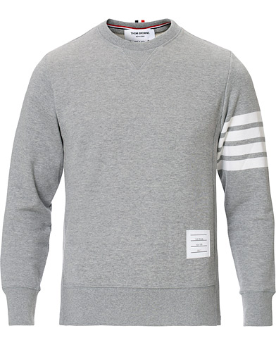  4 Bar Loopback Sweatshirt Light Grey
