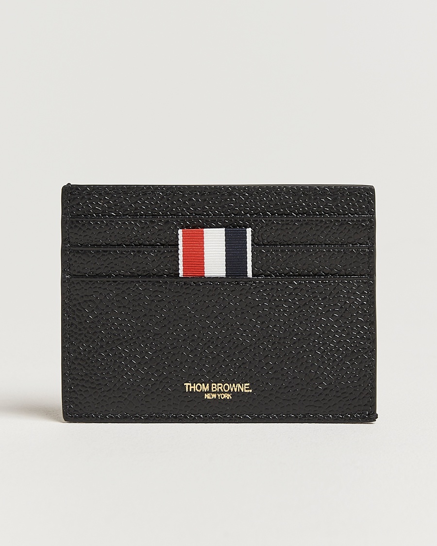 Herre | Kortholdere | Thom Browne | Pebble Grain Single Card Holder Black