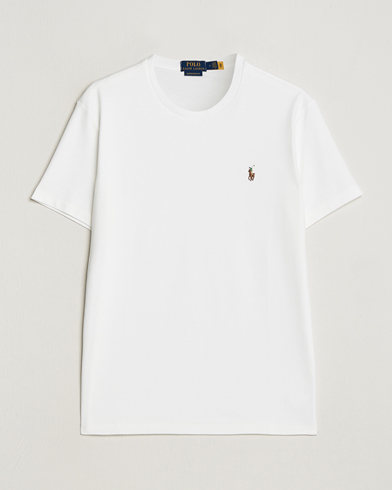 Herre |  | Polo Ralph Lauren | Luxury Pima Cotton Crew Neck T-Shirt White