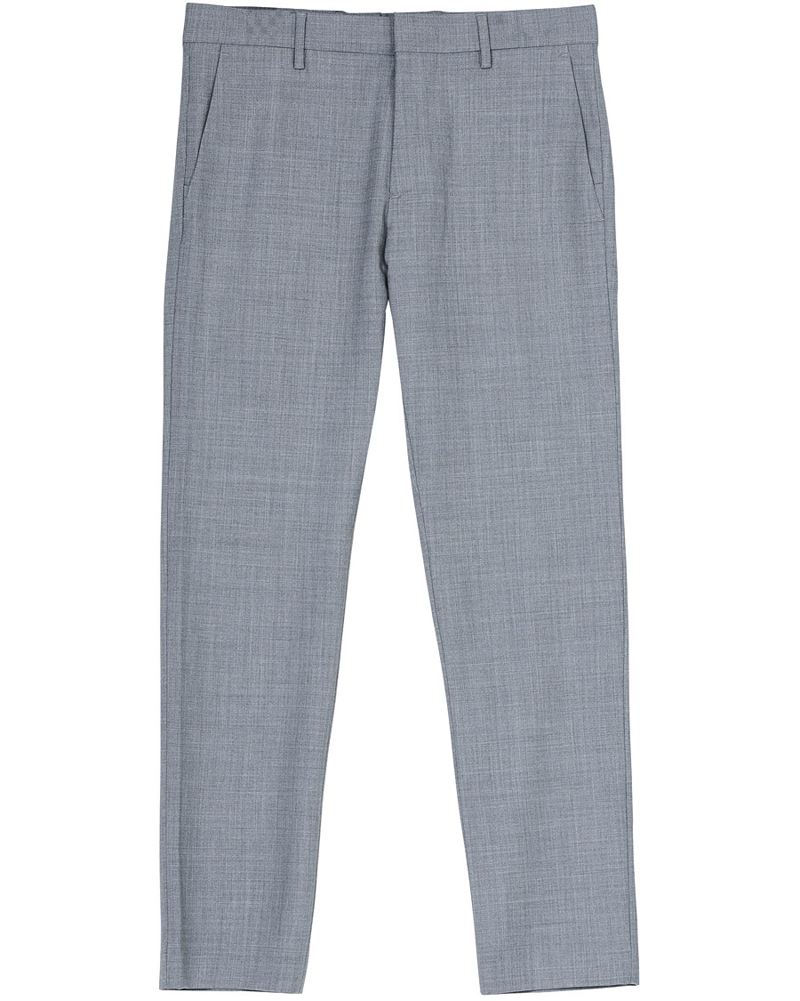 Herre | Pæne bukser | NN07 | Theo Wool Trousers Grey Melange