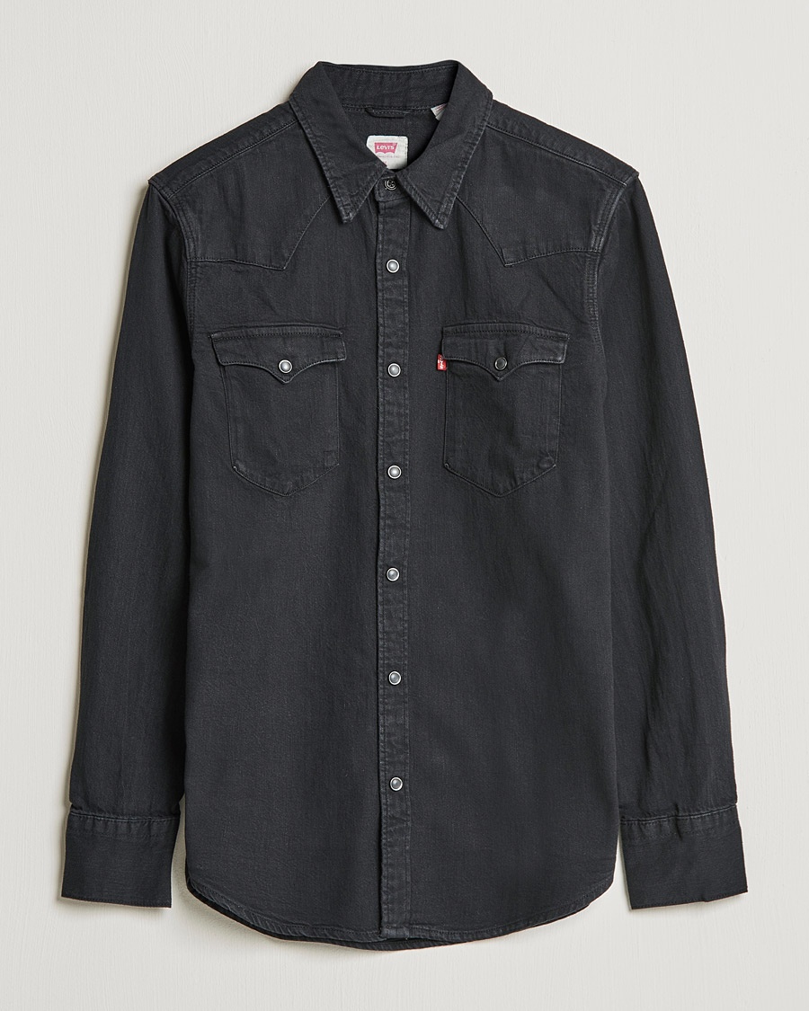 Levi's Barstow Western Standard Shirt Marble Black – Sort