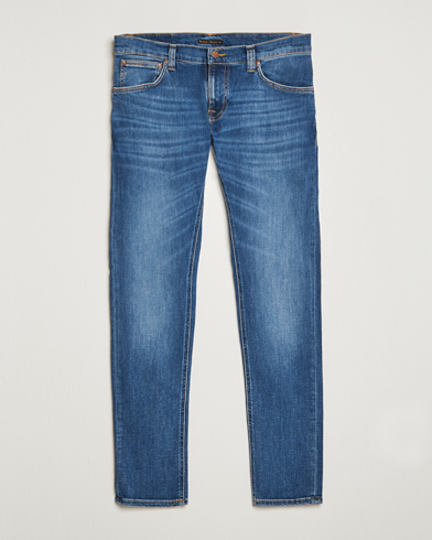 Herre | Blå jeans | Nudie Jeans | Tight Terry Organic Jeans Steel Navy