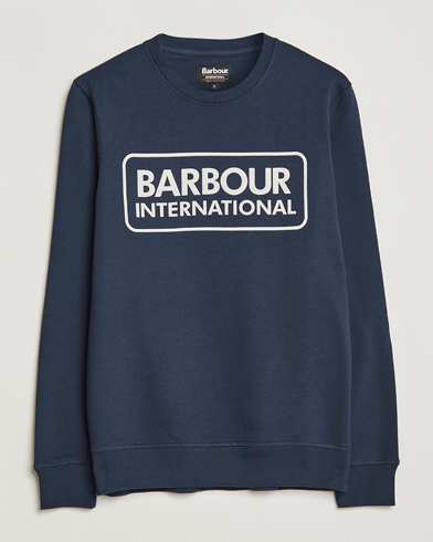 Herre | Trøjer | Barbour International | Large Logo Sweatshirt Navy