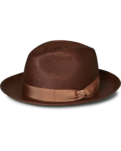 Hat |  Panama Quito With Medium Brim Brown/Beige