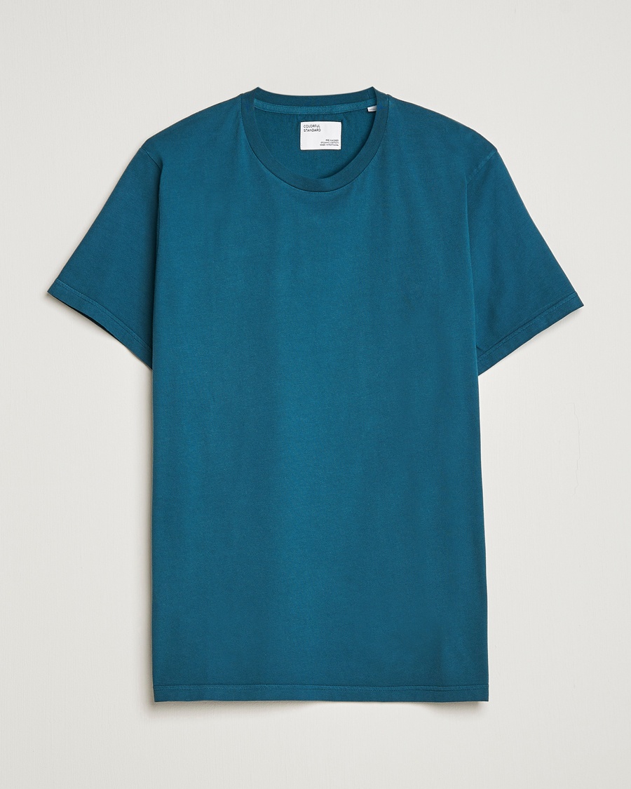 Colorful Standard Classic Organic T-Shirt Ocean Green – Blå