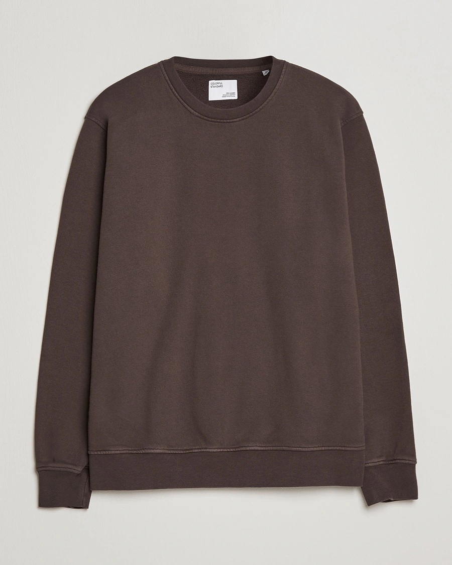 Colorful Standard Classic Organic Crew Neck Sweat Coffee Brown – Brun