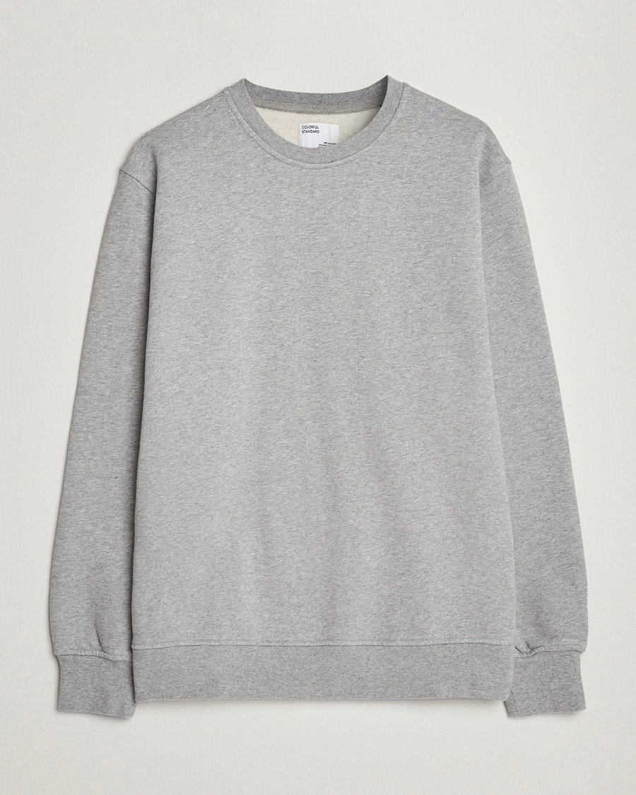 Colorful Standard Classic Organic Crew Neck Sweat Heather Grey – Grå