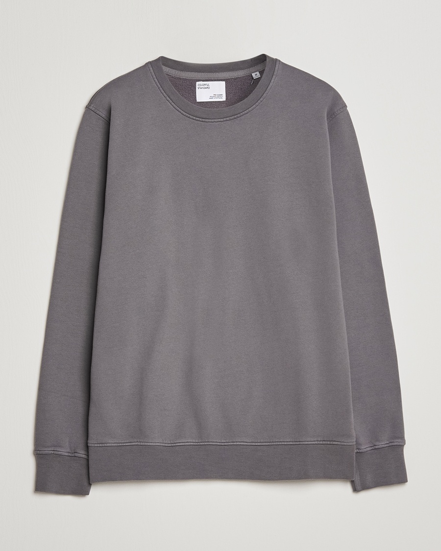 Herre | Basics | Colorful Standard | Classic Organic Crew Neck Sweat Storm Grey