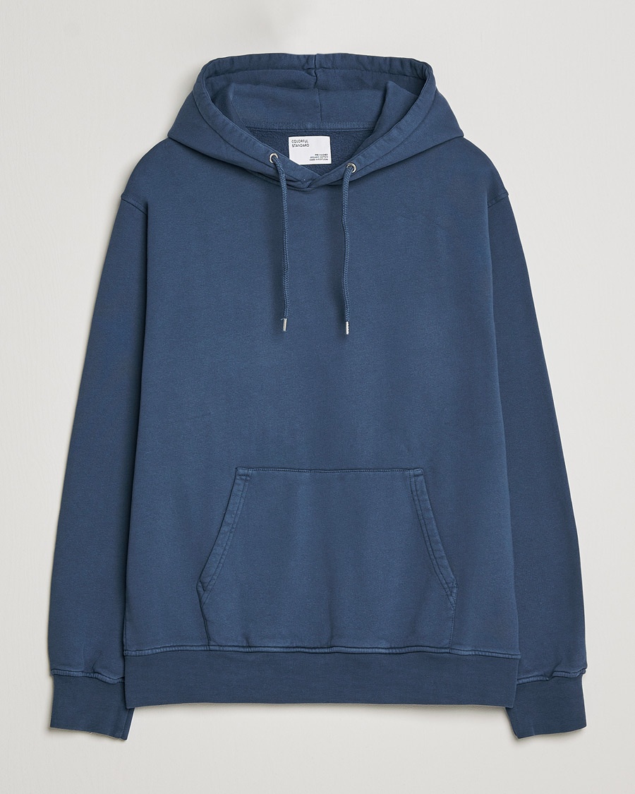 Herre | Hættetrøjer | Colorful Standard | Classic Organic Hood Petrol Blue