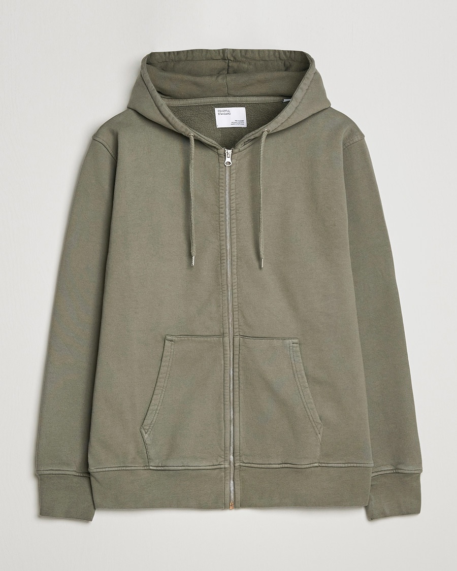 Herre | Hættetrøjer | Colorful Standard | Classic Organic Full Zip Hood Dusty Olive