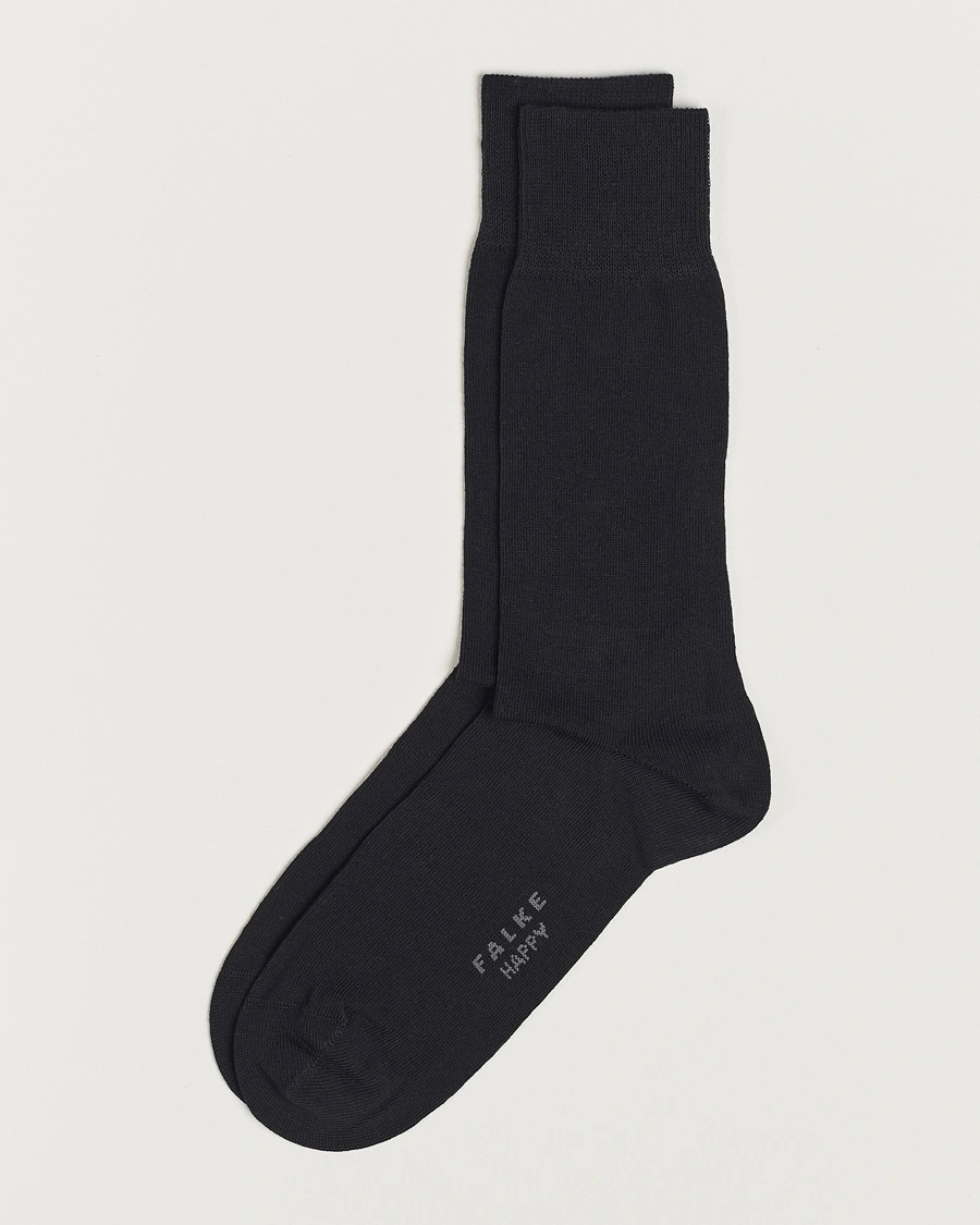 Falke Happy 2-Pack Cotton Socks Black – Sort