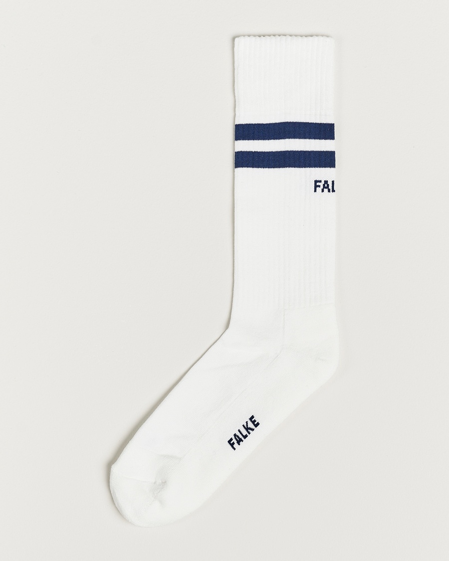 Falke Dynamic Tennis Sock White/Navy – Hvid
