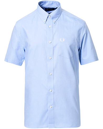 Kortærmede skjorter |  Short Sleeve Oxford Shirt Light Smoke