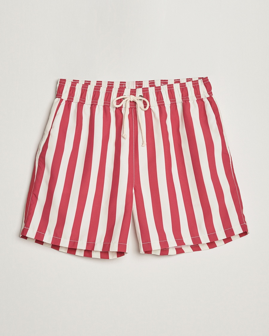  Paraggi Striped Swimshorts Red/White