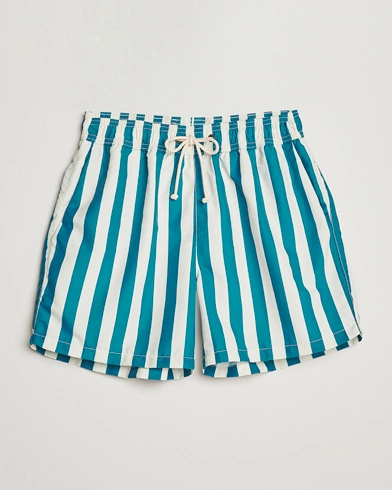 Herre | Badebukser | Ripa Ripa | Paraggi Striped Swimshorts Green/White
