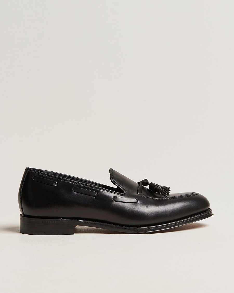 Loake 1880 Russell Tassel Loafer Black Calf – Sort