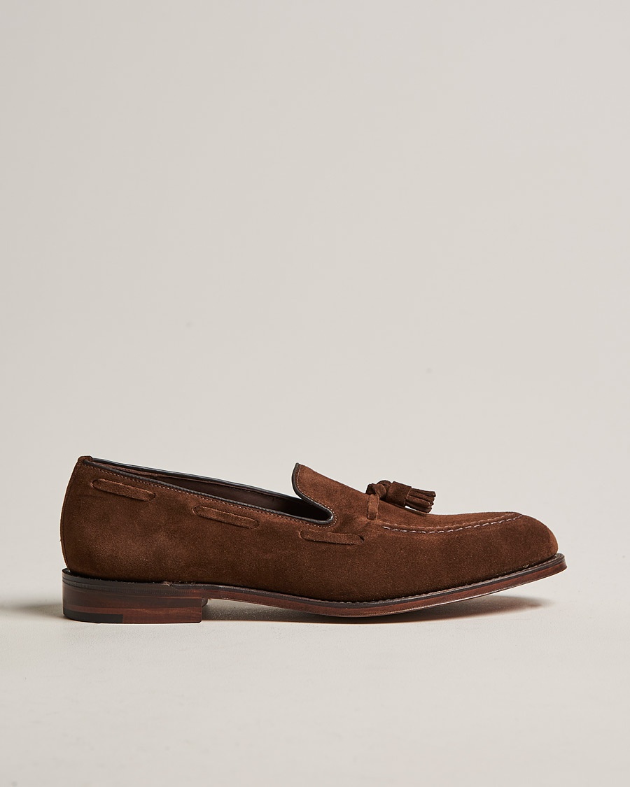 Loake 1880 Russell Tassel Loafer Polo Oiled Suede – Brun