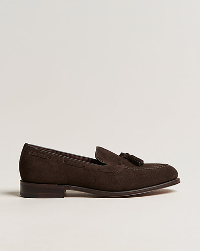 Herre | Håndlavede sko | Loake 1880 | Russell Tassel Loafer Chocolate Brown Suede