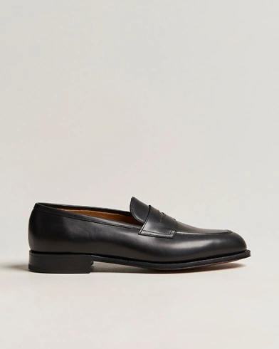 Herre | Håndlavede sko | Edward Green | Piccadilly Penny Loafer Black Calf