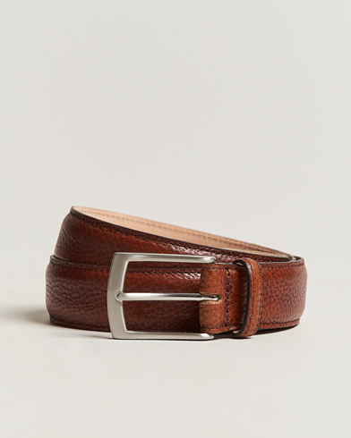 Herre | Glatte bælter | Loake 1880 | Henry Grained Leather Belt 3,3 cm Mahogany