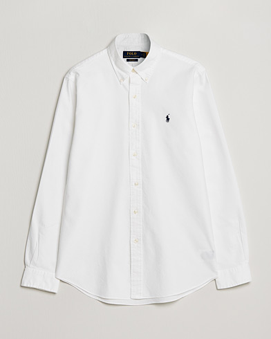 Herre | World of Ralph Lauren | Polo Ralph Lauren | Custom Fit Garment Dyed Oxford Shirt White