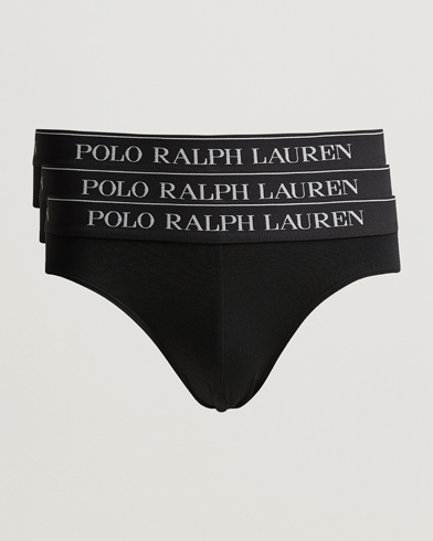 Herre | Briefs | Polo Ralph Lauren | 3-Pack Low Rise Brief Black
