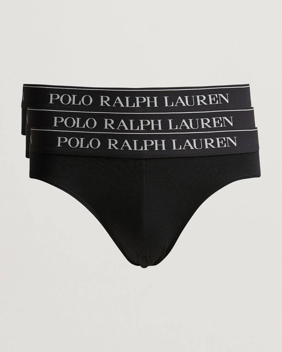 Polo Ralph Lauren 3-Pack Low Rise Trunk Black – Sort
