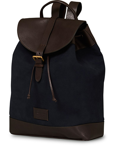 Rygsække |  Suede/Leather Backpack Navy/Brown