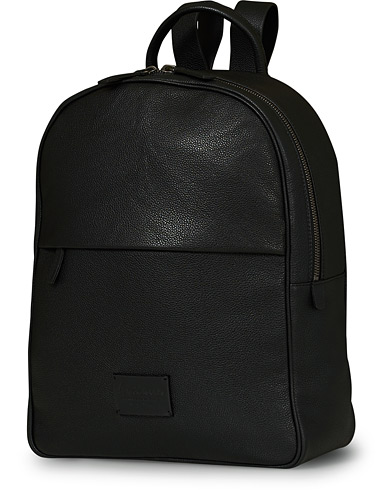 Rygsække |  Full Grain Leather Backpack Black