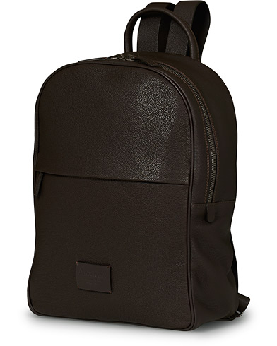 Rygsække |  Full Grain Leather Backpack Dark Brown