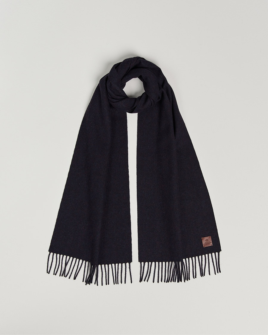 Herre | Amanda Christensen | Amanda Christensen | Merino Wool Scarf Navy Melange