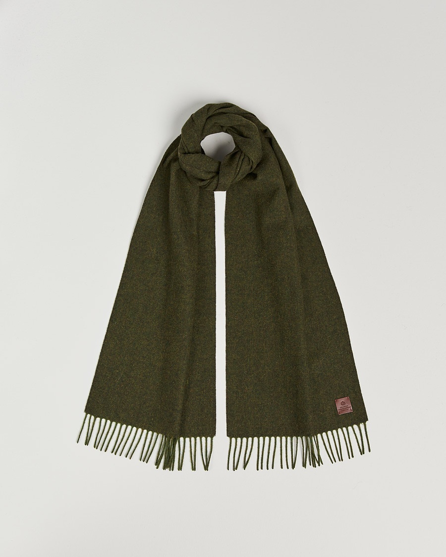  Amanda ChristensenWool ScarfGreen Melange – Grøn
