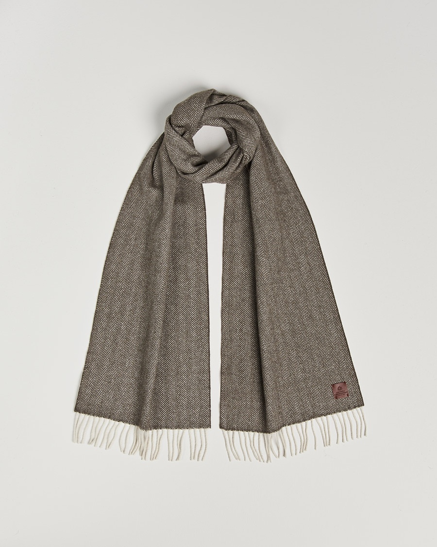 Herre | | Amanda Christensen | Merino Wool Herringbone Olive