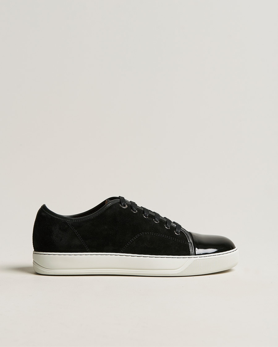 Lanvin DBB1 Patent Cap Toe Sneaker Black – Sort