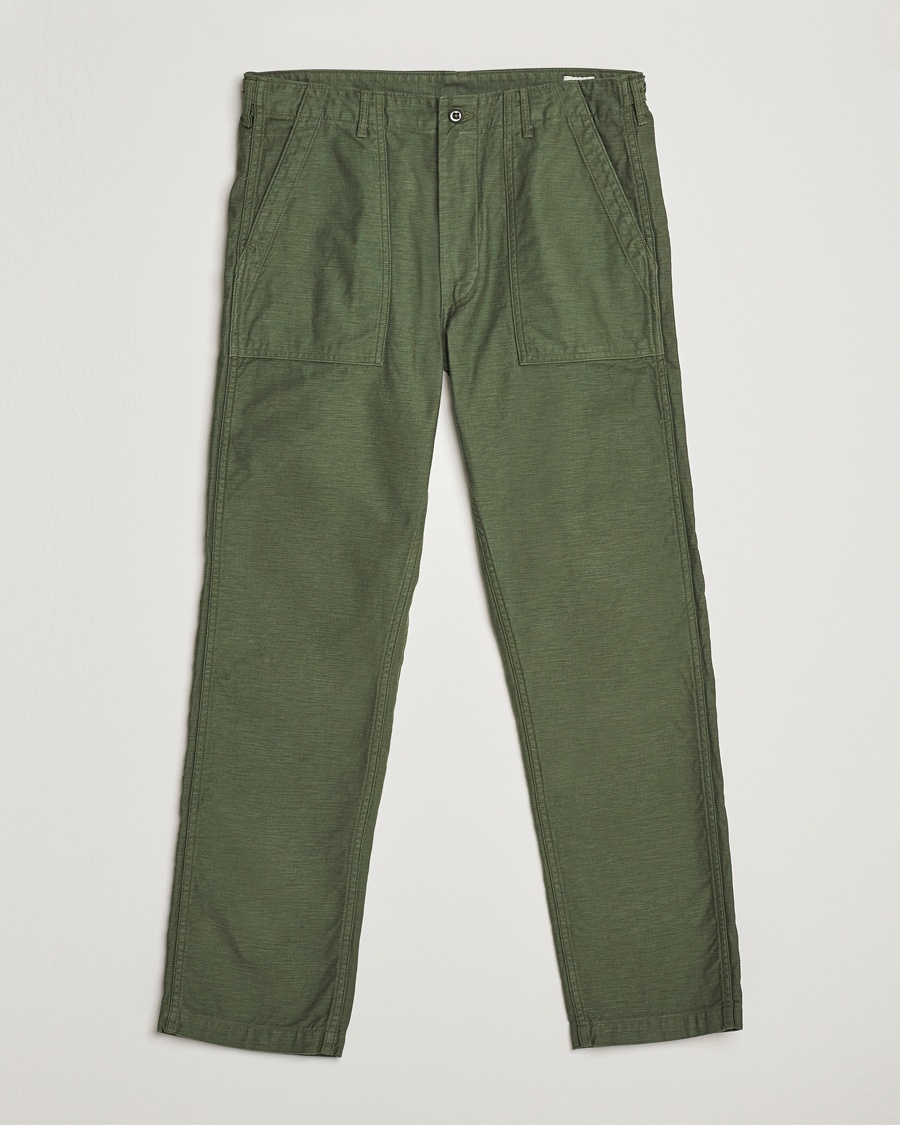 orSlow Slim Fit Original Sateen Fatigue Pants Green – Grøn