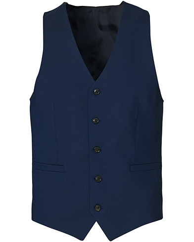 Herre | Vest | Tiger of Sweden | Litt Wool Waistcoat Blue