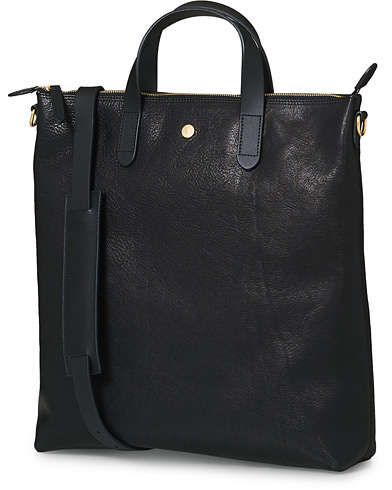  M/S Leather Shopper Bag  Black