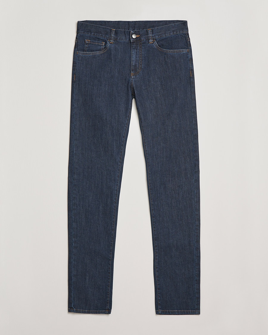  Slim Fit Stretch Jeans Dark Blue Wash