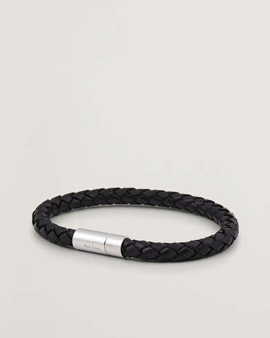 Armbånd |  Round Leather Bracelet Black