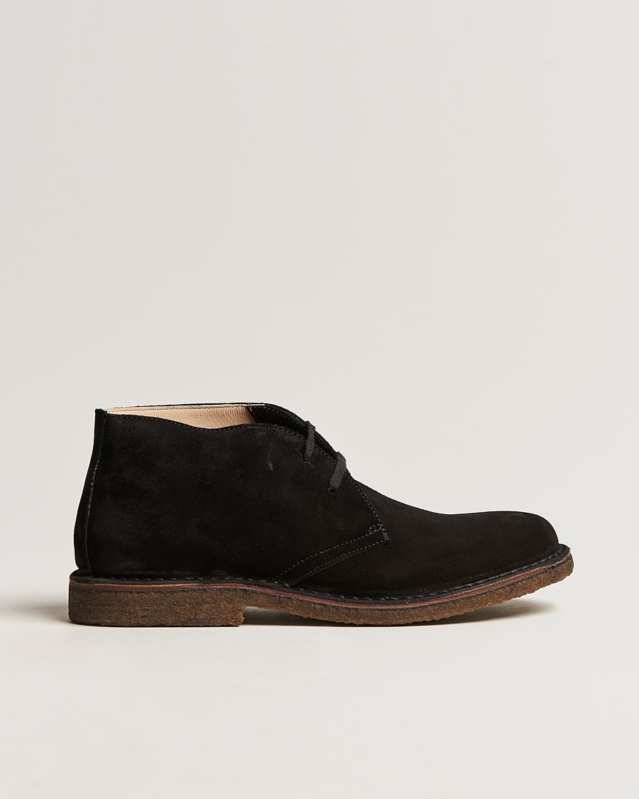 gaffel Sidst hænge Astorflex Greenflex Desert Boot Black Suede - CareOfCarl.dk