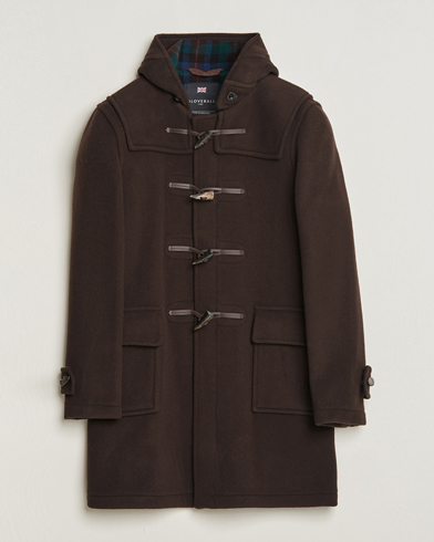 Herre | Duffle coats | Gloverall | Morris Duffle Coat Brown/Tartan