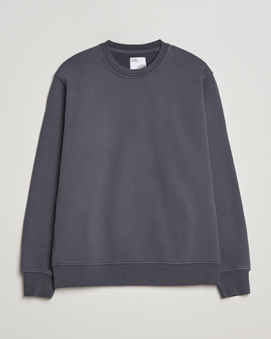 Herre | Grå sweatshirts | Colorful Standard | Classic Organic Crew Neck Sweat Lava Grey