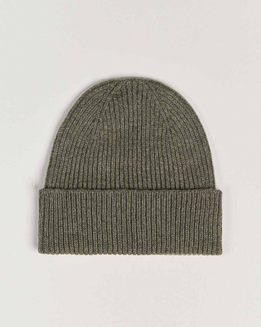 Colorful Standard Merino Wool Beanie Dusty Olive – Grøn